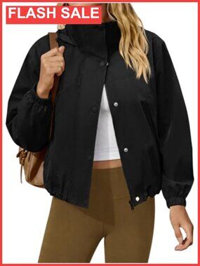 Lightweight Waterproof Rain Jacket Windbreaker Hooded